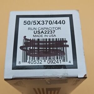 AmRad Round Run Capacitor 50/5 MFD 370 / 440 Volt USA2237